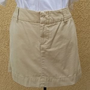 Khaki chino skirt